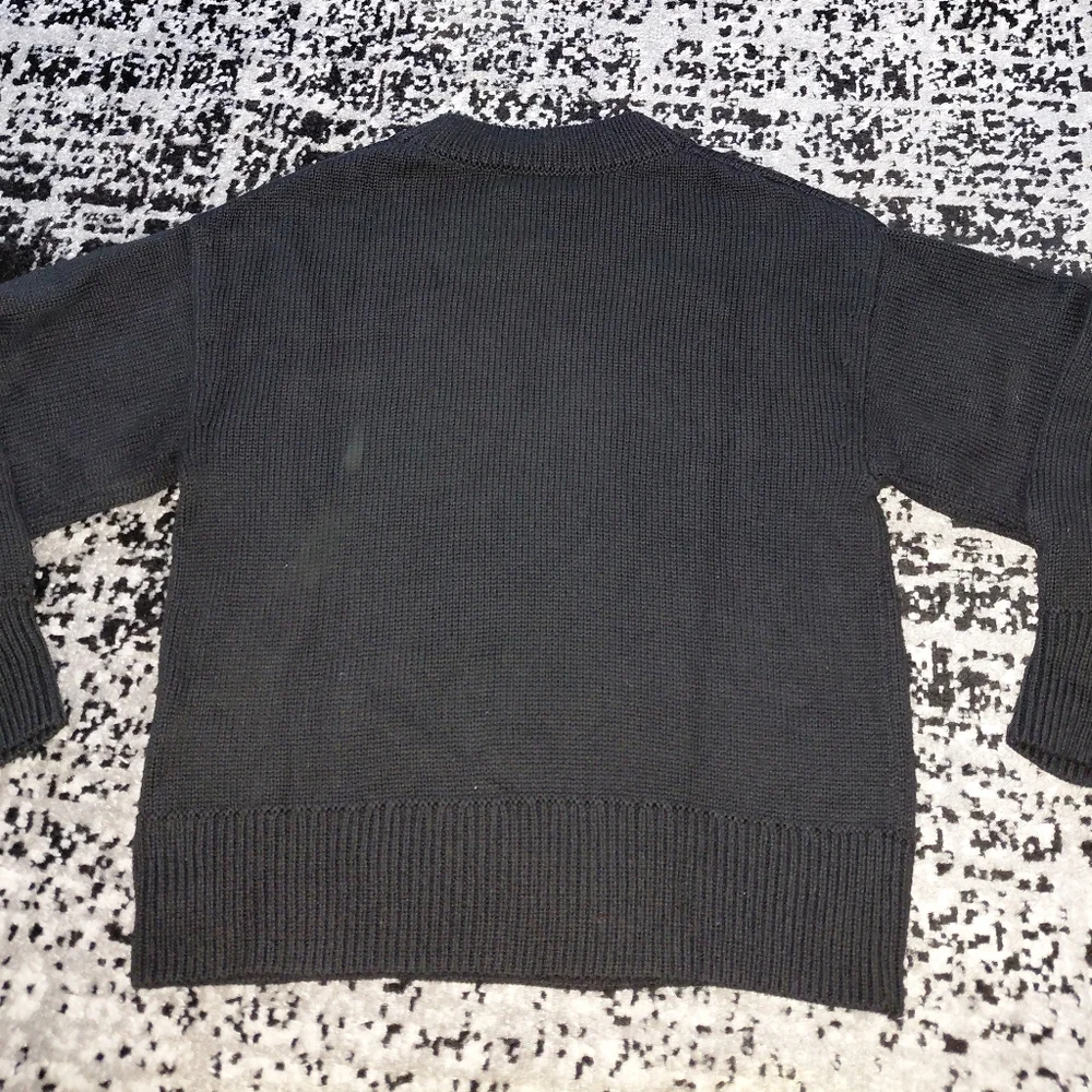 BANANA REPUBLIC Black Volume Sleeve Ribbed Sweater XS EUC - Picture 11 of 11